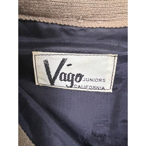 VTG 1950s Black A-Line Dress by Vago Juniors Of California Formal Cocktail Small - Picture 3 of 9